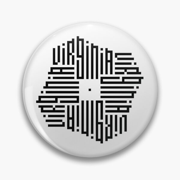 Item preview, VIRGINIA | Black  | Modern Geometric Kufi Calligraphy | From Name to Art   designed and sold by FOR YOUR NAME.