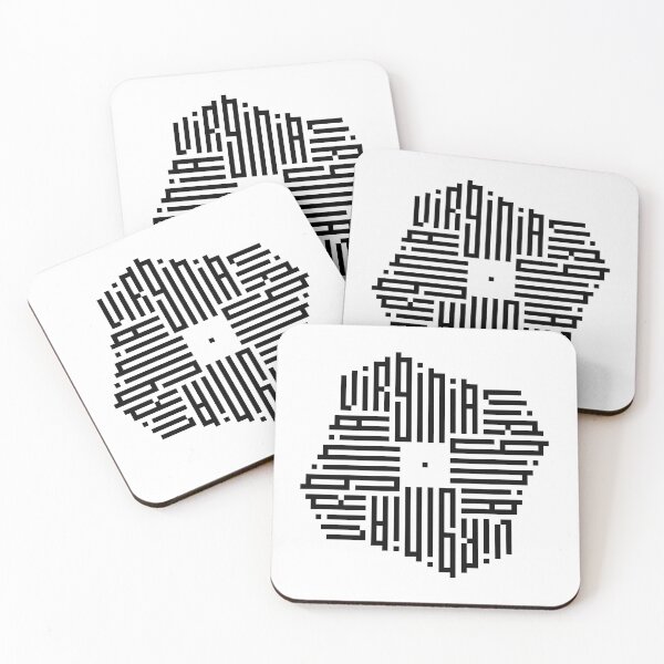 Item preview, VIRGINIA | Black  | Modern Geometric Kufi Calligraphy | From Name to Art   designed and sold by FOR YOUR NAME.