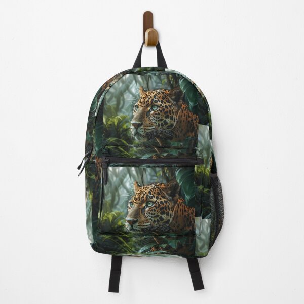Item preview, Jaguar Portrait in the Tropical Rainforest designed and sold by Erika Kaisersot.