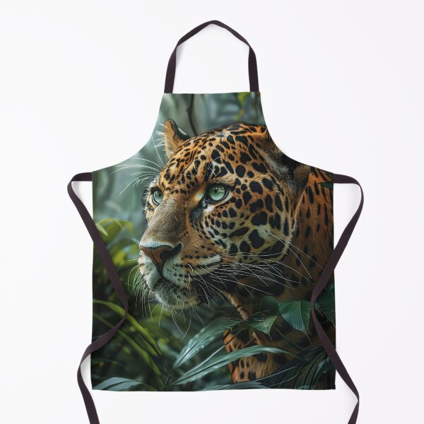 Item preview, Jaguar Portrait in the Tropical Rainforest designed and sold by Erika Kaisersot.