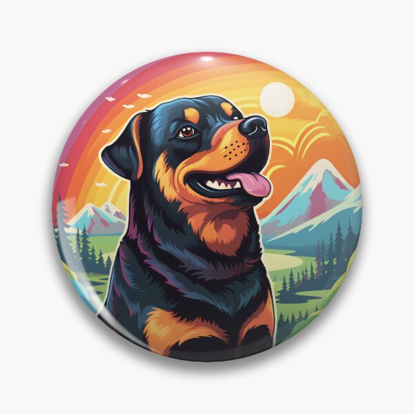 Item preview, Funny Rottweiler Colorful Rainbow Cute Mom Dad Kids designed and sold by rafaeltto.