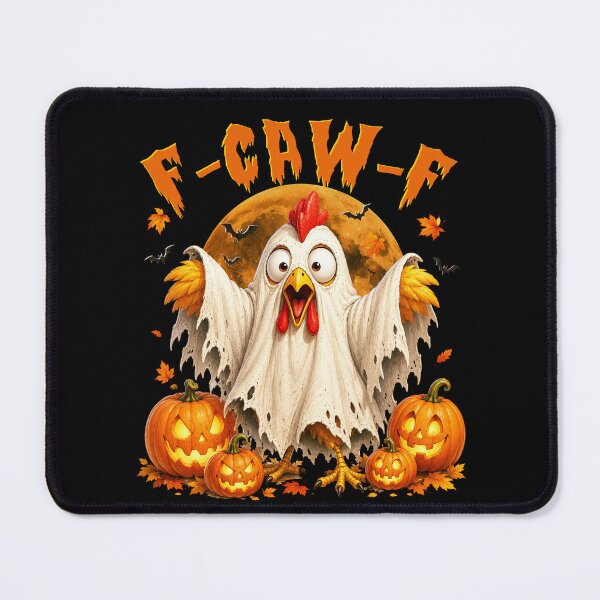 Item preview, Halloween F-Caw-F Rooster Meme Funny Ghost Chicken F'CAW-F designed and sold by elongatedjazz.