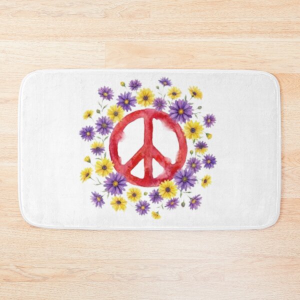 Item preview, Red Peace Sign Floral designed and sold by HippyRikky.