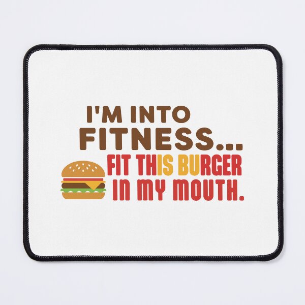 Item preview, funny inappropriate Funny Fitness Burger Pun Shirt | Sarcastic Gym Quote Tee | I'm Into Fitness Fit This Burger designed and sold by Uglyandcute.
