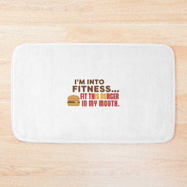 Item preview, funny inappropriate Funny Fitness Burger Pun Shirt | Sarcastic Gym Quote Tee | I'm Into Fitness Fit This Burger designed and sold by Uglyandcute.