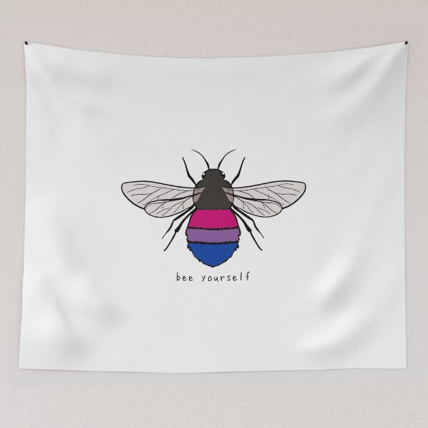 Item preview, Bee Yourself - Bi Pride Flag designed and sold by rorynorth.