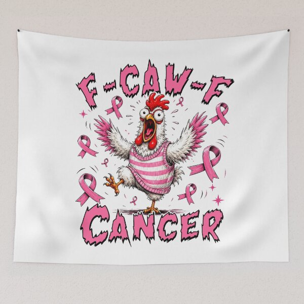 Item preview, Funny Chicken Breast Cancer Awareness F-Caw-F designed and sold by elongatedjazz.