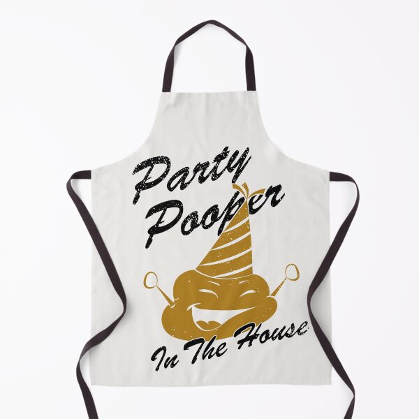 Item preview, Party Pooper In The House – Funny Retro Poop Party Cartoon designed and sold by Helmina Groper.