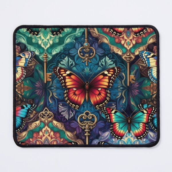 Item preview, Butterfly Floral Mandala Art Print designed and sold by IntelliMindDesigns.