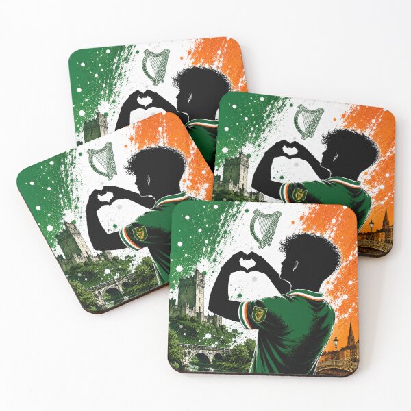 Item preview, Ireland Pride Heart Hands Art designed and sold by BagFactoryUK.