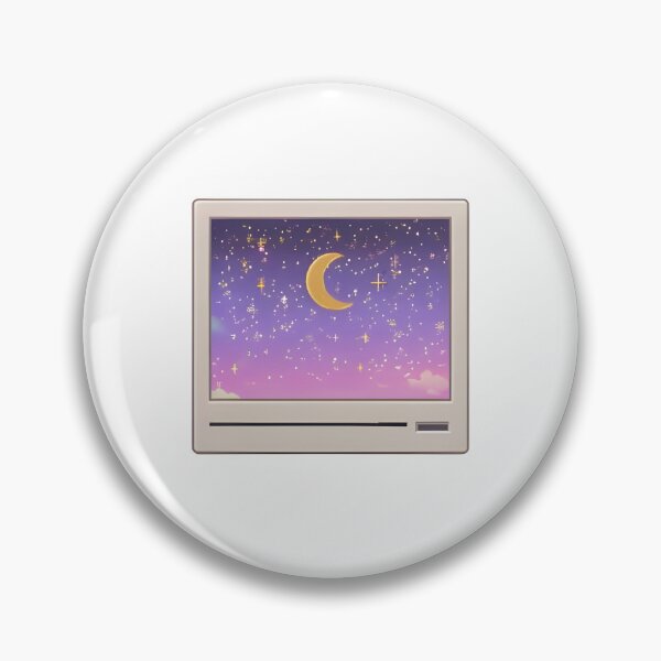 Item preview, Retro Computer Window Dreamy Night Sky designed and sold by 77Clover.