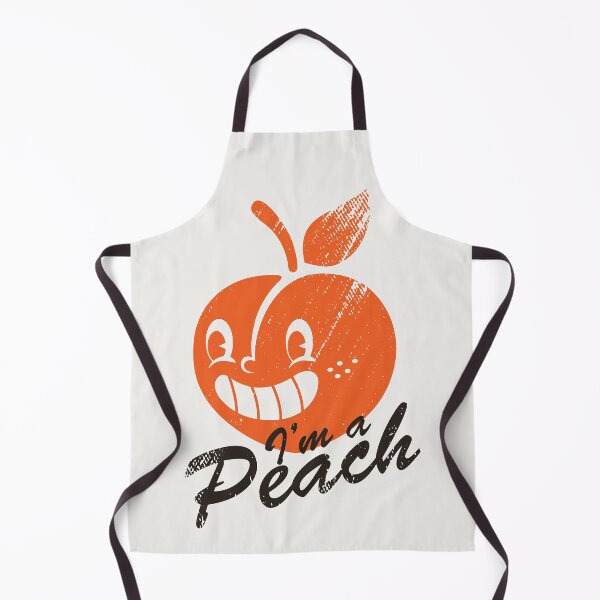Item preview, I’m A Peach – Funny Retro Cartoon Fruit Character designed and sold by Helmina Groper.