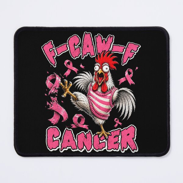 Item preview, F-Caw-F Rooster Breast Cancer Awareness Chicken FCAWF Cancer designed and sold by elongatedjazz.