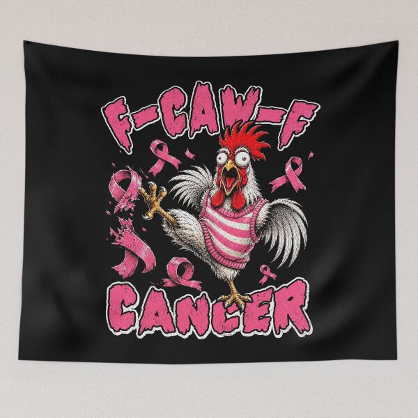 Item preview, Gallo F-Caw-F Concientización sobre el cáncer de mama Pollo FCAWF Cáncer designed and sold by elongatedjazz.