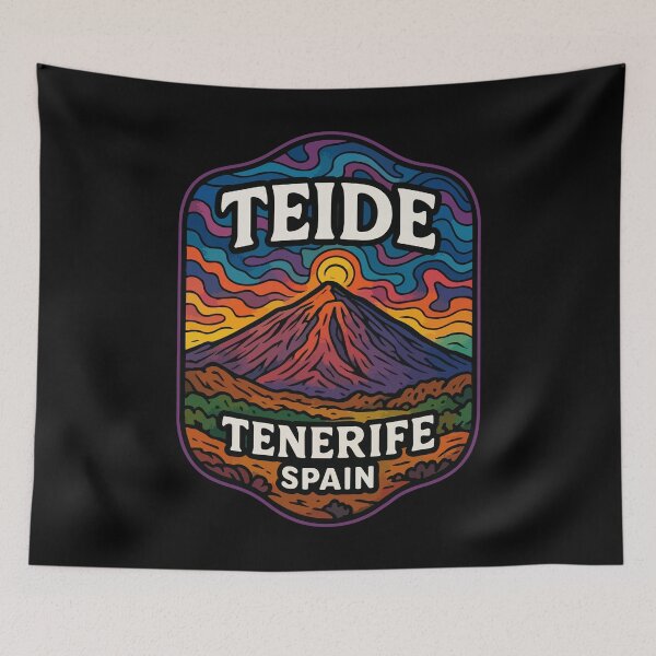 Item preview, Mount Teide Tenerife Trippy Art Travel designed and sold by TomFrontierArt.