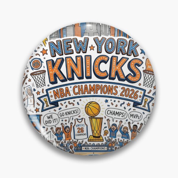 Item preview, New York Knicks NBA Champions 2026 Doodle Art designed and sold by arisukma11.