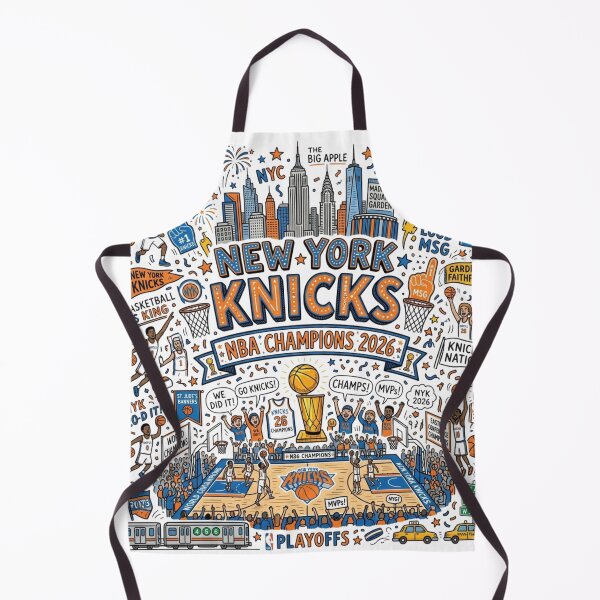 Artikelvorschau, New York Knicks NBA-Meister 2026 – Doodle-Kunst entworfen und verkauft von arisukma11.