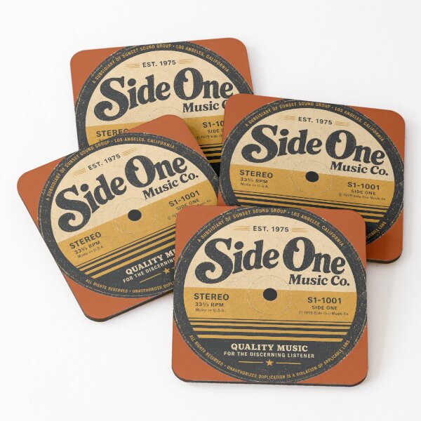 Item preview, Side One Music Co. - Retro Record Label designed and sold by Golden Era Studio.