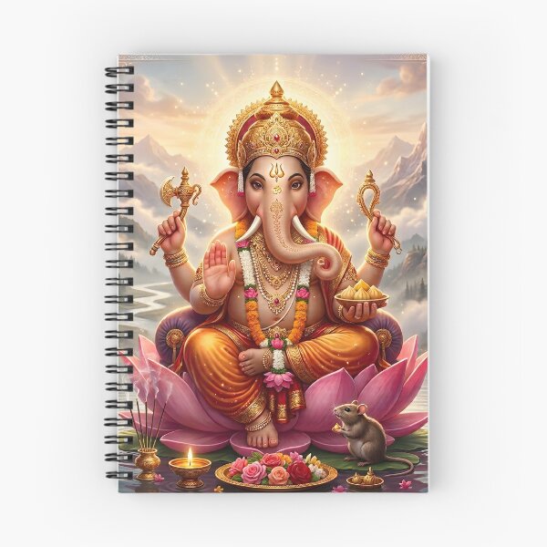 Item preview, Divine Lord Ganesha Lotus Blessings Art designed and sold by hutofdesigns.