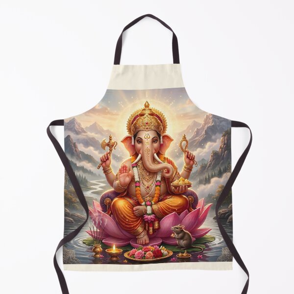 Item preview, Divine Lord Ganesha Lotus Blessings Art designed and sold by hutofdesigns.