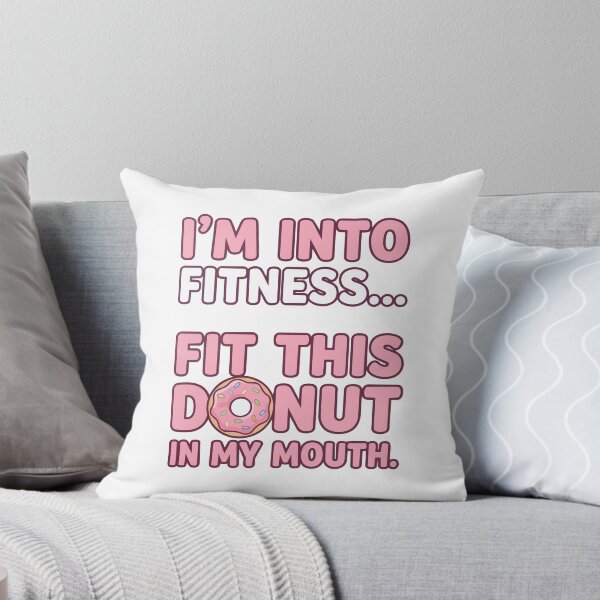 Item preview, funny inappropriate Funny Fitness Donut Pun Shirt | Sarcastic Gym Quote Tee | I'm Into Fitness Fit This Donut designed and sold by Uglyandcute.