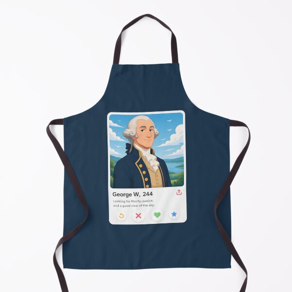 Item preview, Swipe Right George Washington Dating App Funny Patriot designed and sold by Red Cub Studio.
