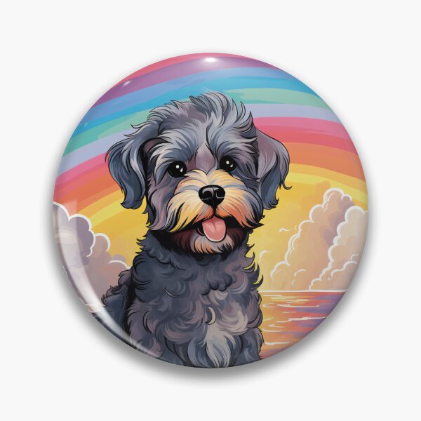 Item preview, Funny Schnoodle Colorful Rainbow Cute Mom Dad Kids designed and sold by rafaeltto.