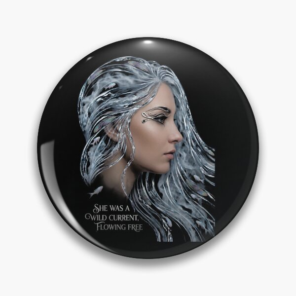 Item preview, She Was A Wild Current Ocean Goddess Fantasy Art designed and sold by IXM_CREATION.