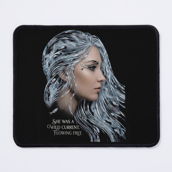Item preview, She Was A Wild Current Ocean Goddess Fantasy Art designed and sold by IXM_CREATION.