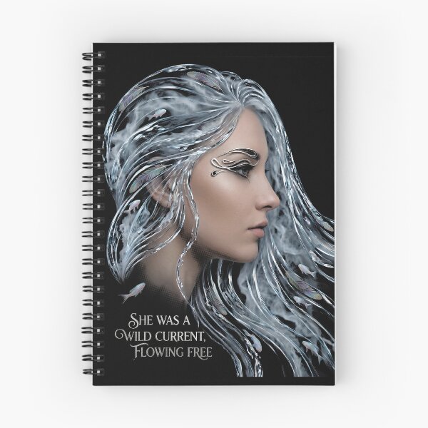 Item preview, She Was A Wild Current Ocean Goddess Fantasy Art designed and sold by IXM_CREATION.