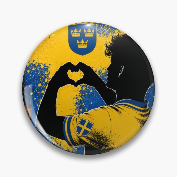 Item preview, Sweden Pride Heart Hands Art Design designed and sold by BagFactoryUK.