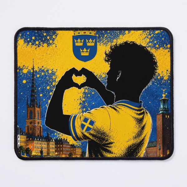 Item preview, Sweden Pride Heart Hands Art Design designed and sold by BagFactoryUK.