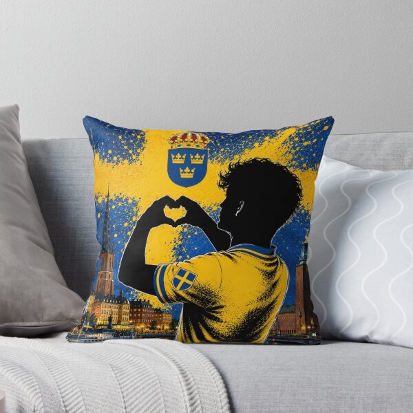 Item preview, Sweden Pride Heart Hands Art Design designed and sold by BagFactoryUK.
