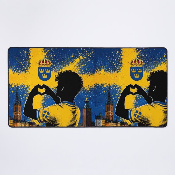 Item preview, Sweden Pride Heart Hands Art Design designed and sold by BagFactoryUK.