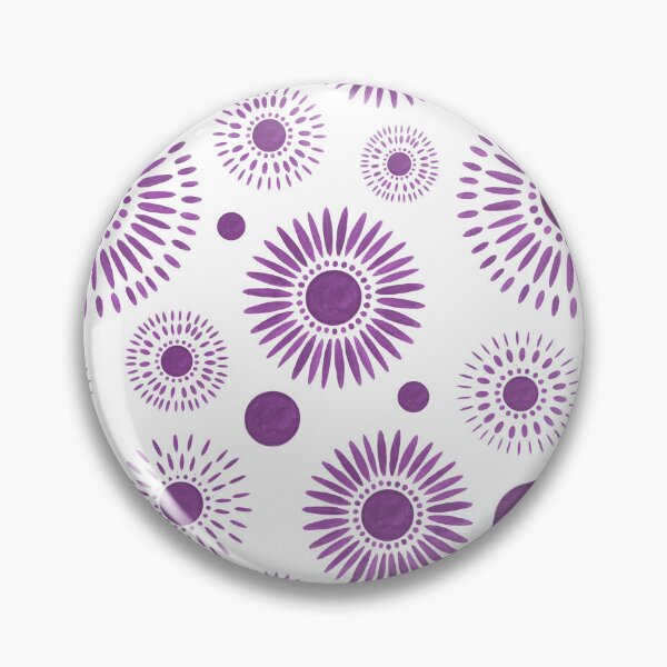 Item preview, Purple Boho Sunburst Pattern – Minimalist Celestial Floral Abstract Design designed and sold by Snifferius.