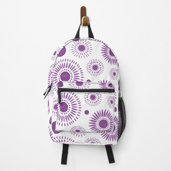 Item preview, Purple Boho Sunburst Pattern – Minimalist Celestial Floral Abstract Design designed and sold by Snifferius.