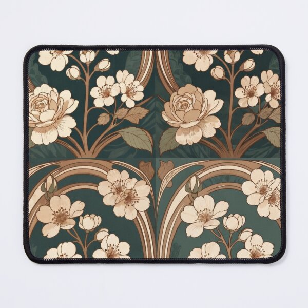 Item preview, Vintage Floral Mandala Wall Art Print designed and sold by IntelliMindDesigns.