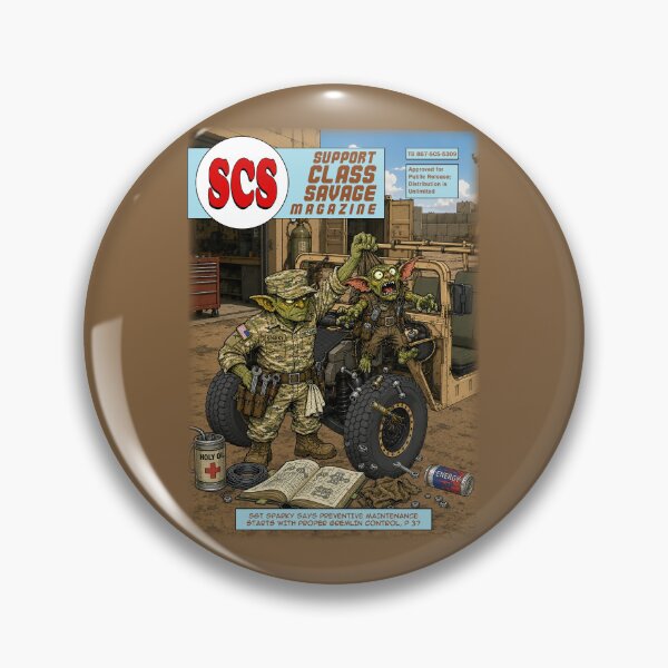 Item preview, Sergeant Sparky: Preventive Maintenance & Gremlin Control | Support Class Savage Magazine Cover #003 designed and sold by SupportClassSavage.