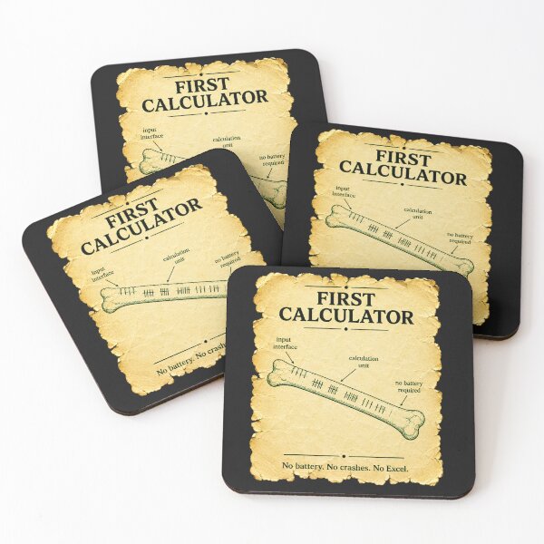 Item preview, First Calculator No Battery No Crashes No Excel Funny Stone Age Tech Gift for Accountants designed and sold by Nightarel.