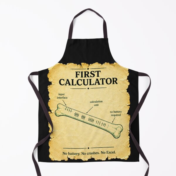 Item preview, First Calculator No Battery No Crashes No Excel Funny Stone Age Tech Gift for Accountants designed and sold by Nightarel.