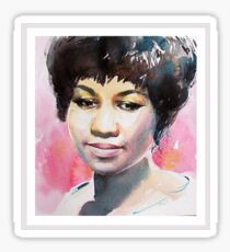 Queen in Watercolor - Black Sticker
