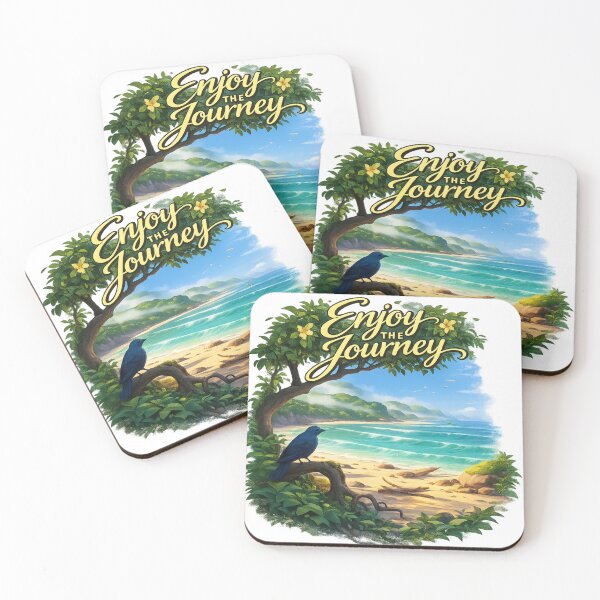 Item preview, Enjoy the Journey Tropical Beach Blue Bird T-Shirt | Nature Vacation Hoodie Gift designed and sold by Lifehackerplus1.