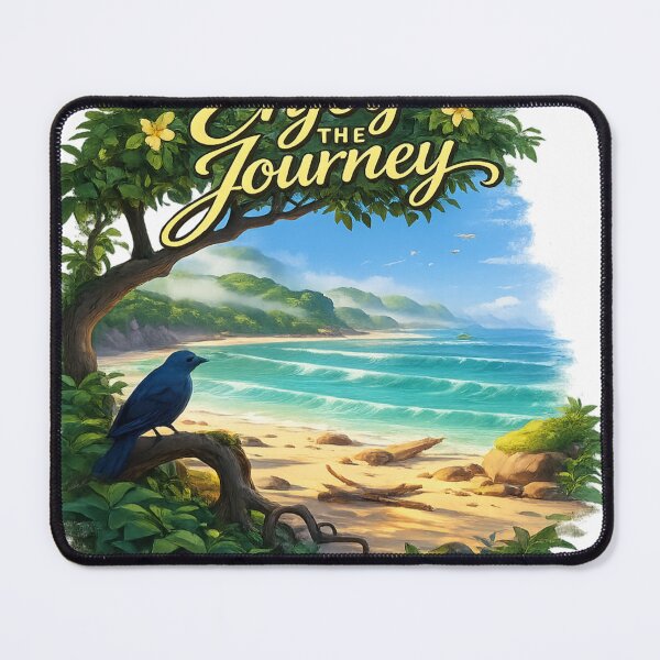 Item preview, Enjoy the Journey Tropical Beach Blue Bird T-Shirt | Nature Vacation Hoodie Gift designed and sold by Lifehackerplus1.