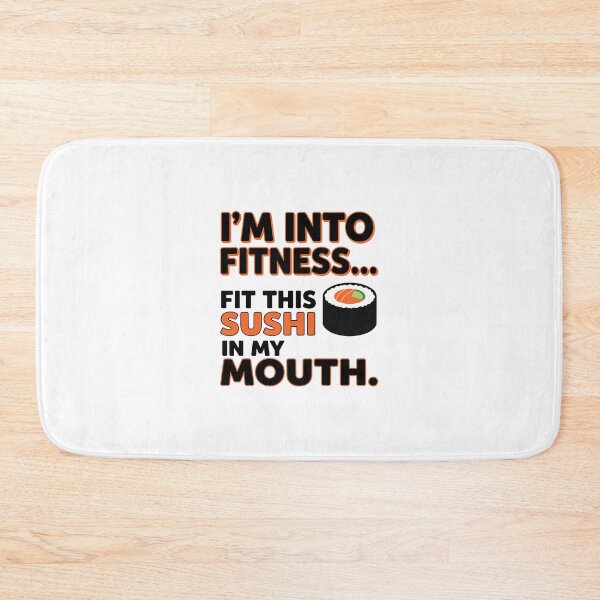 Item preview, funny inappropriate Funny Fitness Sushi Pun Shirt | Sarcastic Gym Quote Tee | I'm Into Fitness Fit This Sushi designed and sold by Uglyandcute.