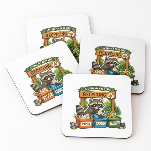 Item preview, Funny Raccoon Recycling Eco Humor designed and sold by Gentlestate.