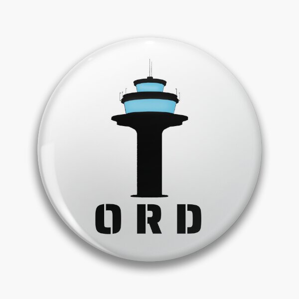 Artikelvorschau, ORD (Chicago O'Hare) Flughafenturm-Aufkleber entworfen und verkauft von Aviation Sticker Shop.