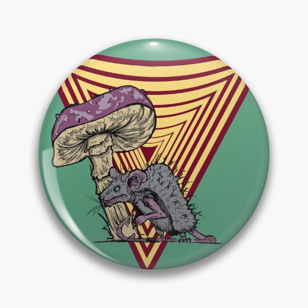 Item preview, Trippy Mushroom and Rat Design | Psychedelic Retro Graphic Art designed and sold by Half Mess.