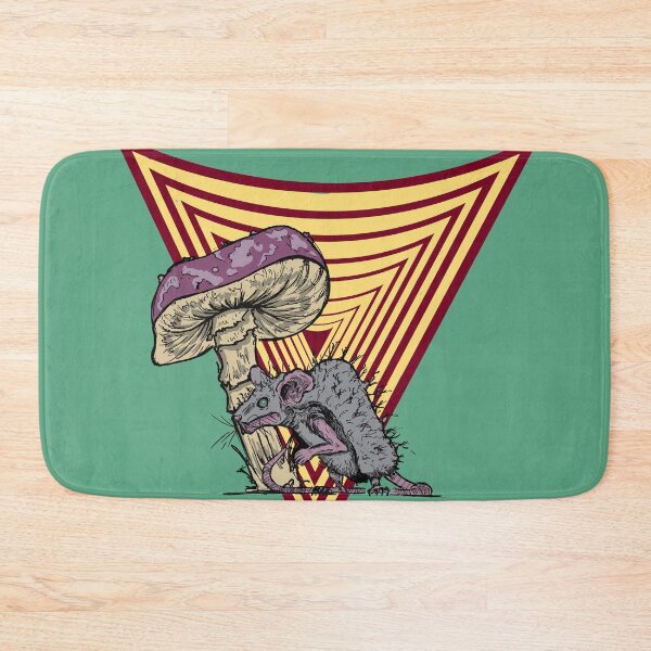 Item preview, Trippy Mushroom and Rat Design | Psychedelic Retro Graphic Art designed and sold by Half Mess.