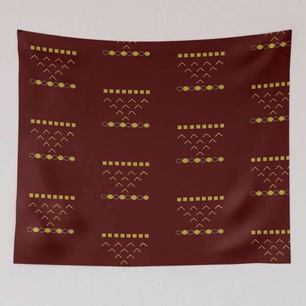 Item preview, Neo Deco Burgundy and Gold Geometric Pattern designed and sold by CaramelCo.