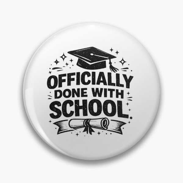 Item preview, Officially Done With School Graduation Tee – Funny Class of 2026 Vintage Design designed and sold by MartBook.
